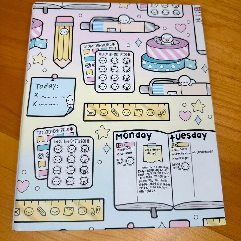 TheCoffeeMonsterzCo TCMC Planner Supplies Binder w/ Dividers & Sheet Protectors